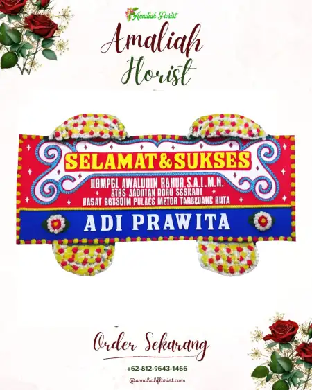 Papan Bunga Ucapan Selamat Soa Sio